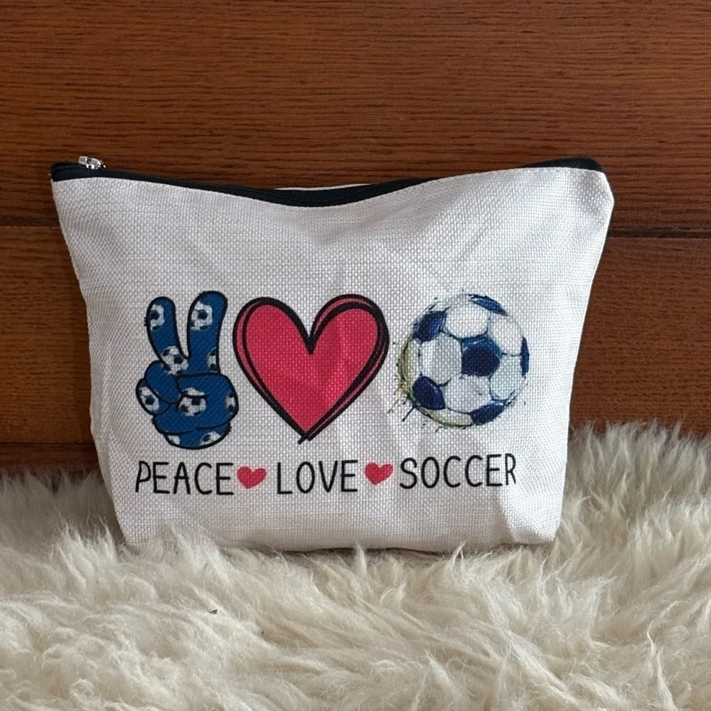 Peace Love Soccer Kids Pouch
